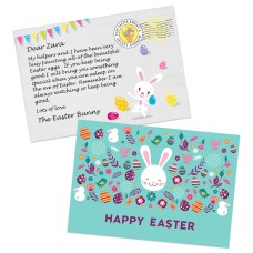 White Bunny Postcard