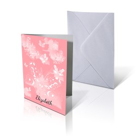 6x4 Portrait Butterfly Card