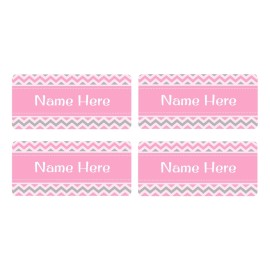 Chevron Rectangle Name Labels