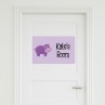 Hippo Door Sign