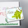 Fridge Magnet with Green Dino