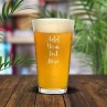Add Your Own Message Engraved Standard Beer Glass