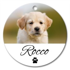 Pet Photo Round Porcelain Ornament