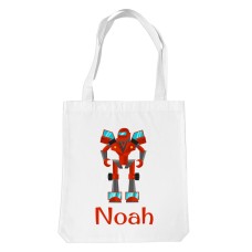 Robot White Tote Bag