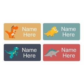 Dinosaurs Rectangle Name Labels