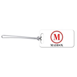 Circle Monogram Bag Tag