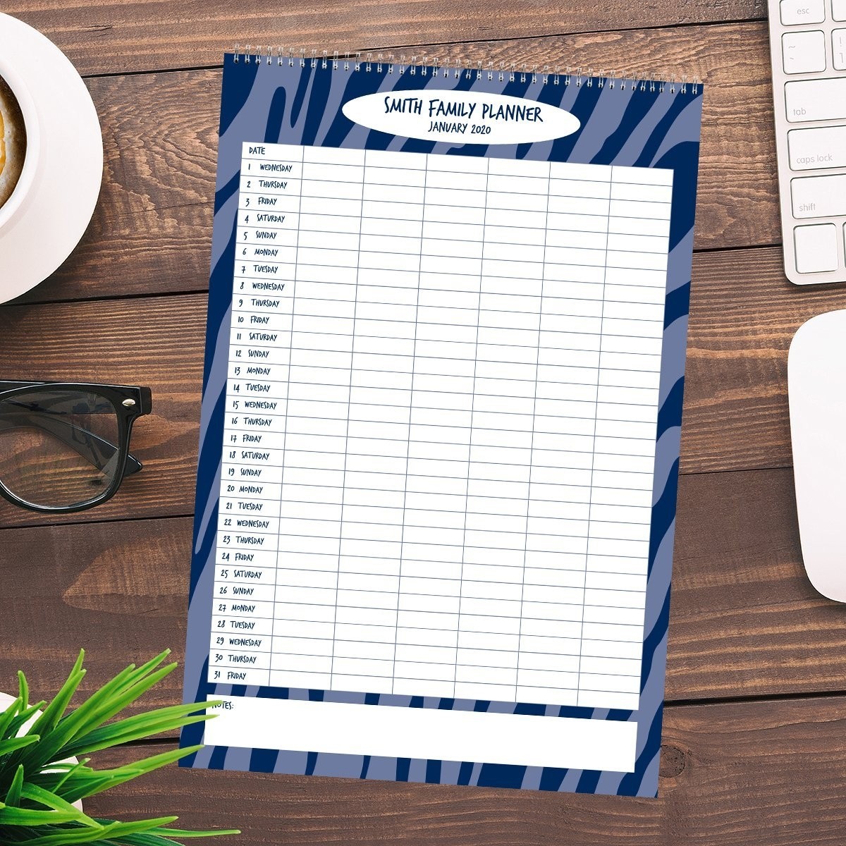 Zebra Family Planner