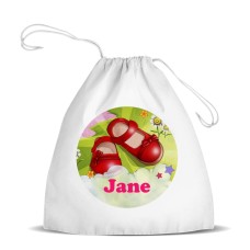 Magic Shoes White Drawstring Bag