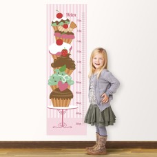 Cupcakes Wall Decal Height Chart