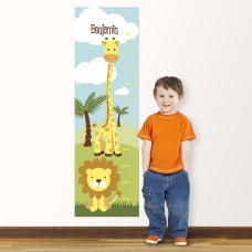 Safari Wall Decal Height Chart