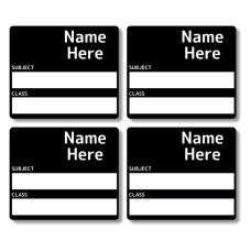 Single Colour School Book Label