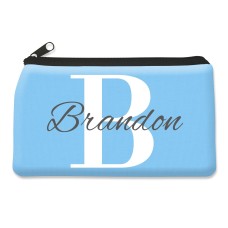 Blue Monogram Pencil Case