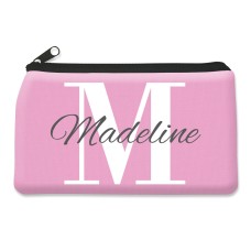 Pink Monogram Pencil Case