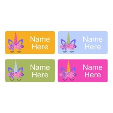 Unicorn Horn Rectangle Name Labels