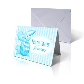 6x4 Landscape Easter Card Blue