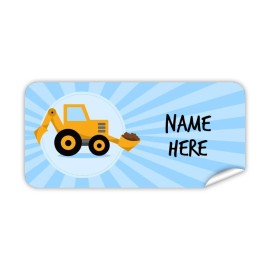 Yellow Digger Rectangle Name Label