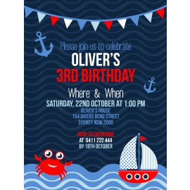 Nautical Party Invitation