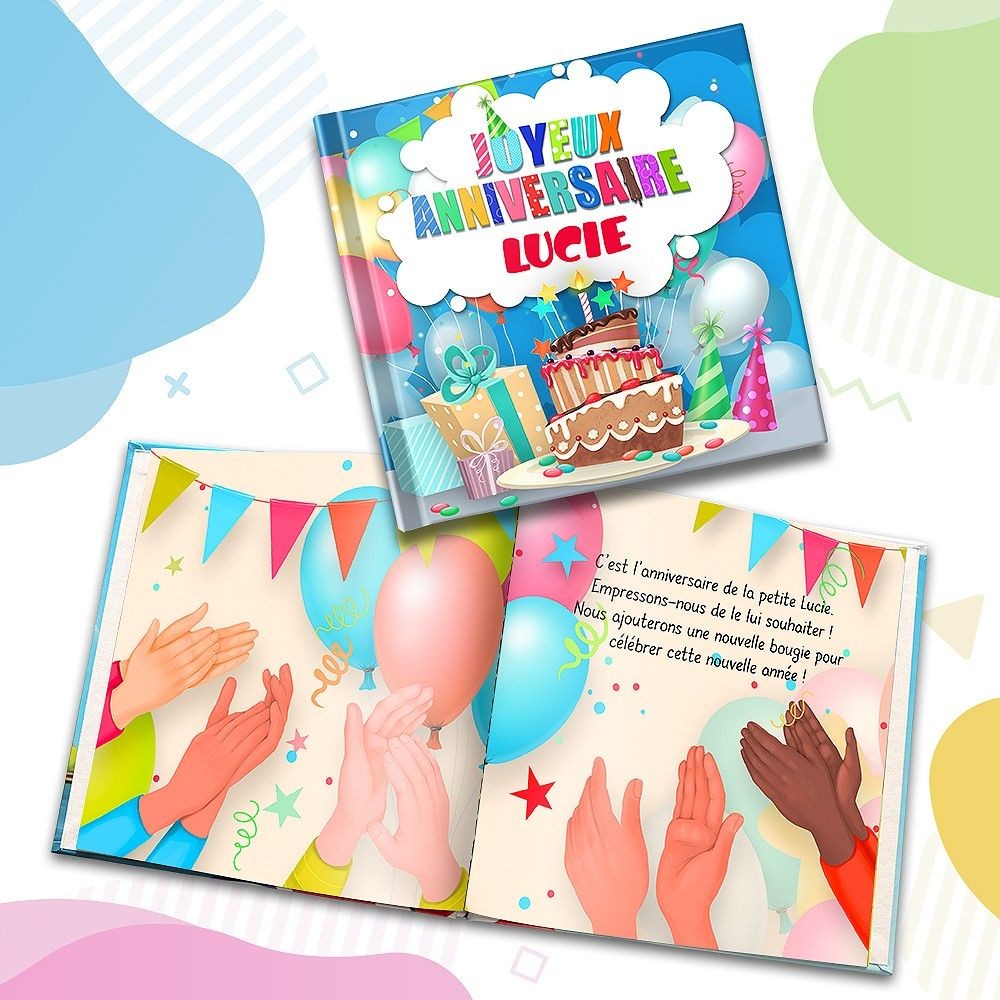 "Joyeux anniversaire" - Livre d'histoire Personnalisée - FR|CA-FR