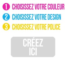 Créez Votre Propre Étiquette Nominative Rectangulaire