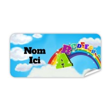 Étiquette Nominative Rectangulaire De A à Z