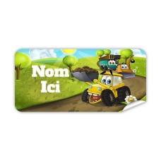 Étiquette Nominative Rectangulaire Amis De La Construction