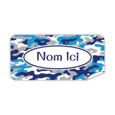 Étiquette Nominative Rectangulaire Camouflage