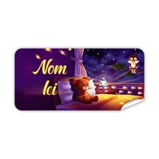 Étiquette Nominative Rectangulaire Spéciale Bonne Nuit 