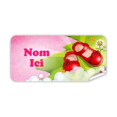 Étiquette Nominative Rectangulaire Chaussures Magiques