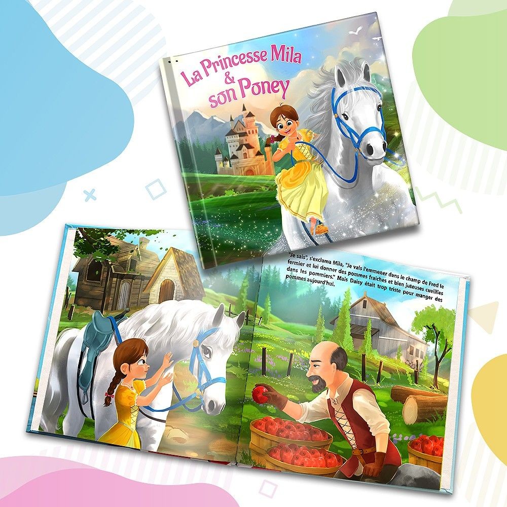 "La Princesse et son Poney" - Livre d'histoire Personnalisée - FR|CA-FR