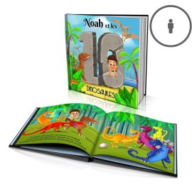 "Les Dix Dinosaures" - Livre d'histoire Personnalisée