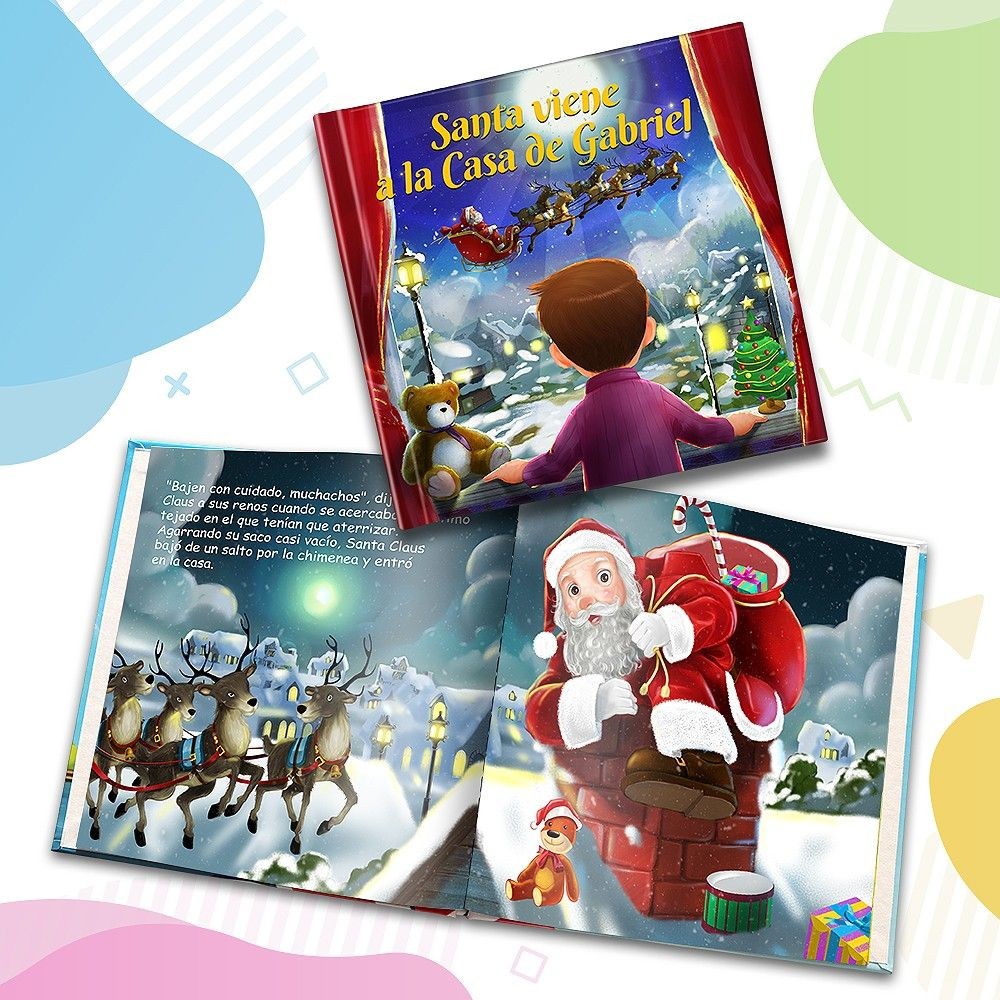 "Ya viene Santa" Libro de cuentos personalizado - MX|US-ES|ES