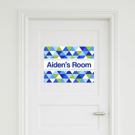 Geometric Door Sign