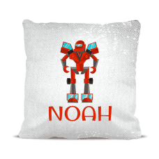 Robot Magic Sequin Cushion Cover